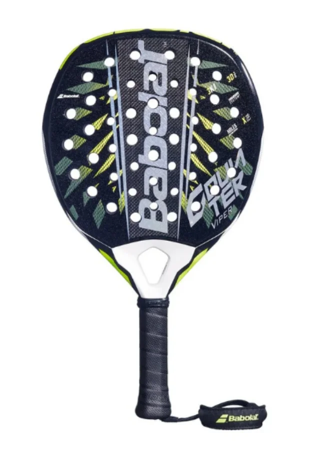 Premium Counter Padel Racket Professional Control Series (Round Shape, 365g) w43he