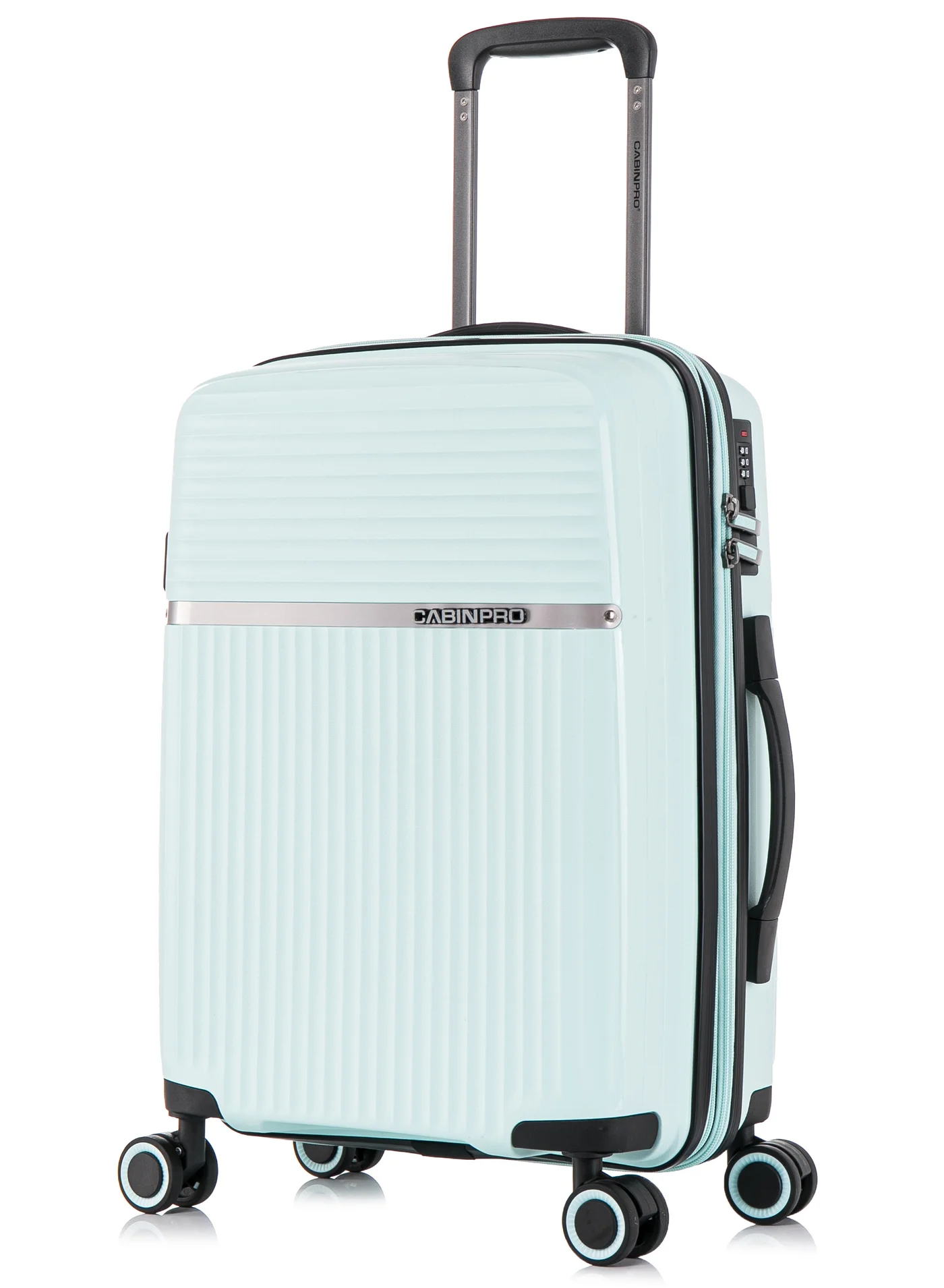 CABINPRO Expandable Hard Case Trolley Luggage Lightweight PP Carry-on Suitcase with 360¡ã Spinner Wheels (Mint, 55 cm) ed9p0