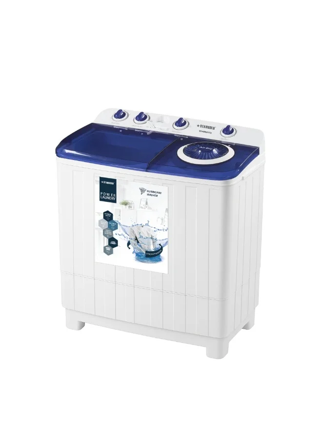 STARGOLD Semi-Automatic Twin-Tub Washing Machine with Spin Dryer (12kg, Heavy Duty, Freestanding) 64b15