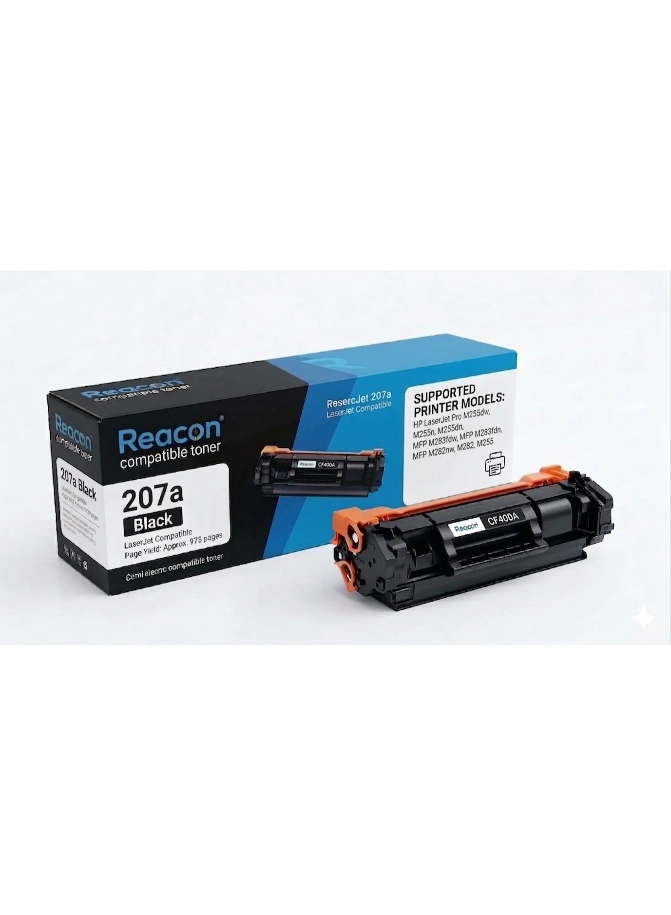Reacon Premium 207A Black Toner Cartridge (High Yield Replacement for Laser Printers, 1 Pack) lzrig