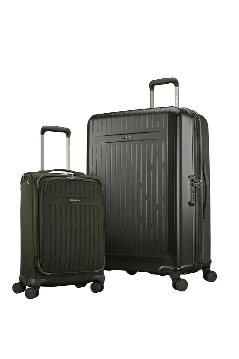 Premium 2-Piece Luggage Set Durable Travel Suitcase Collection (Cedar Green, 2-Piece Set) q4yyp