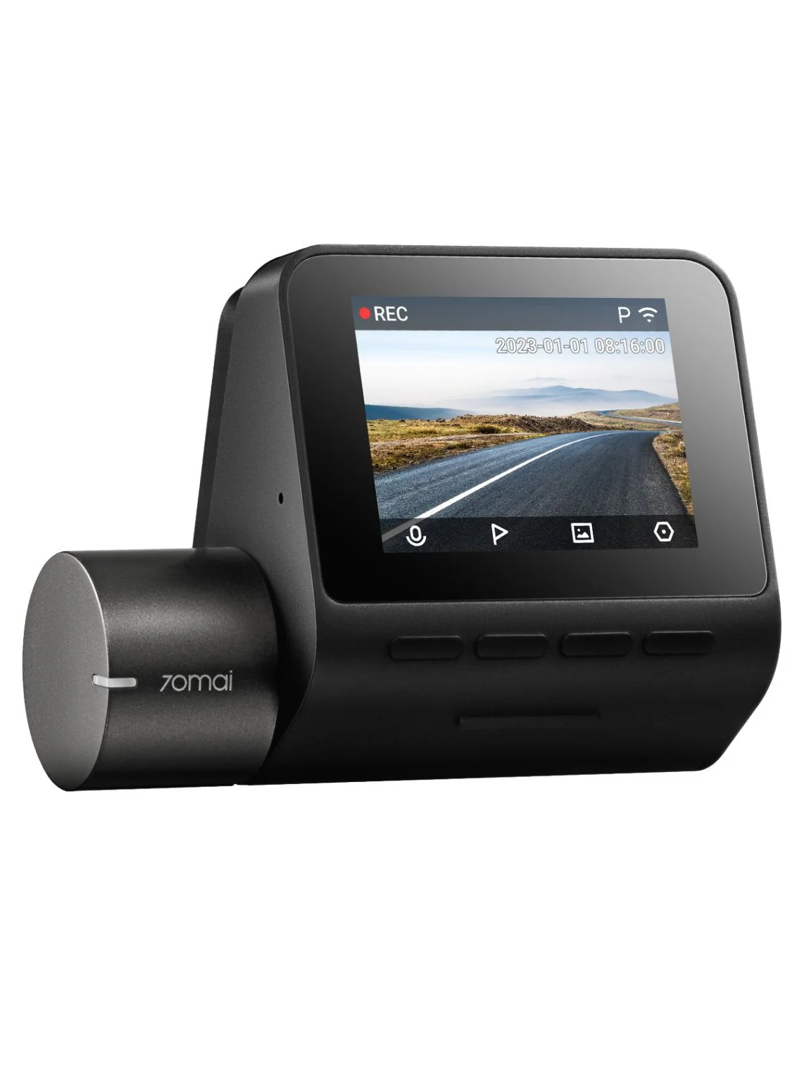 Premium Dashcam 1080P HDR 60FPS IPS 2.0 Inch Display with Night Vision and G-Sensor (Black) 06u85