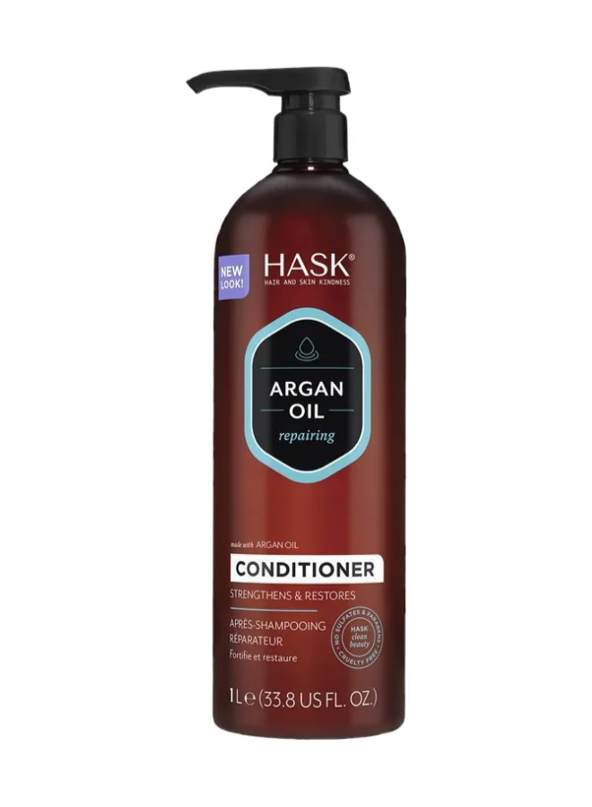 HASK Argan Oil Repairing Conditioner for Dry and Damaged Hair (1L) 0pzuk