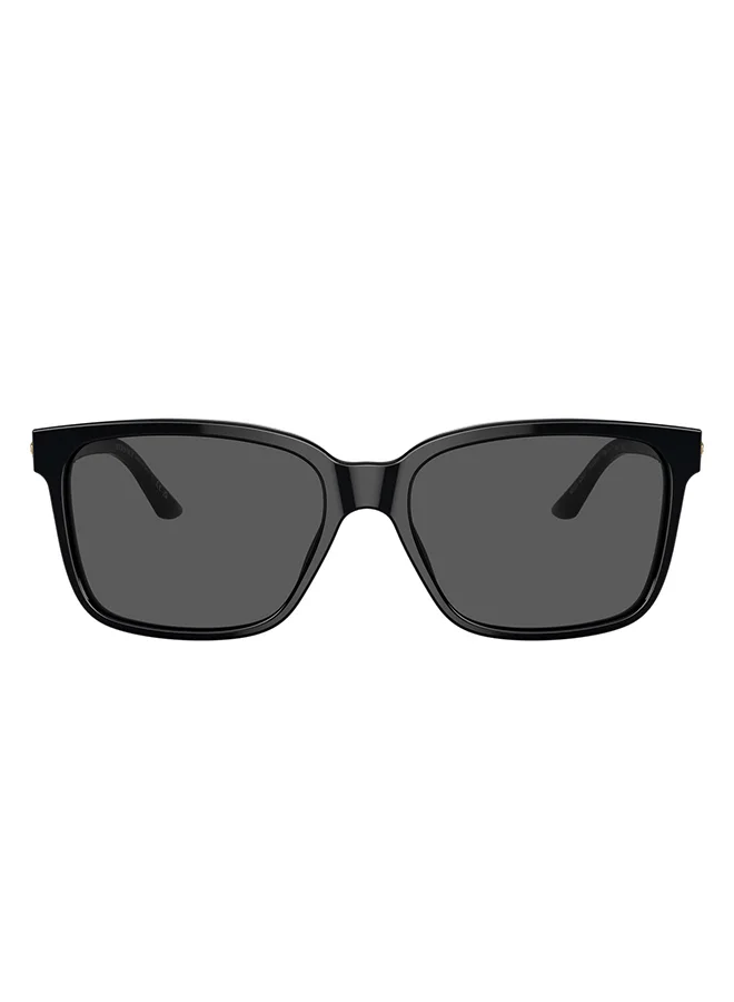 Luxury Square Full Rim Sunglasses Premium UV Protection Eyewear for Men (Black, 58 mm) qzymt