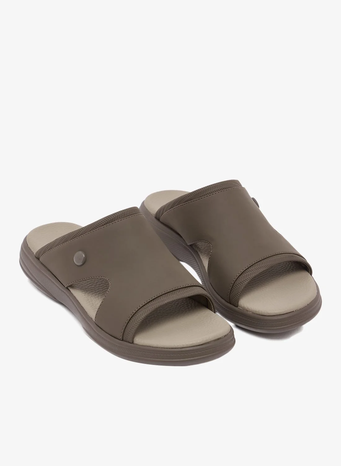 Robert Wood Arabic Comfort Fashion Slippers Premium Leather Style For Men (Brown, 42) sz9rl