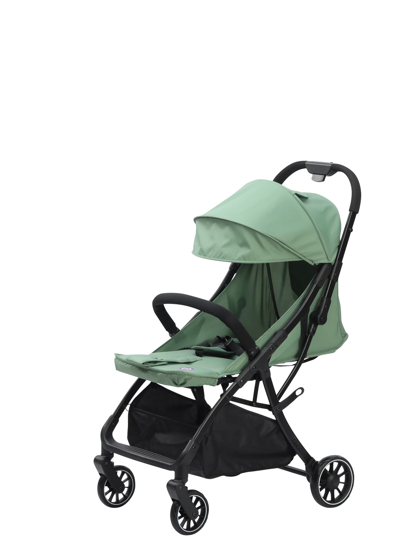 Hababy Y1T Lightweight Cabin Travel Baby Stroller with Trolley Handle and 5-Point Safety Harness (Tiffany Green) jntwq