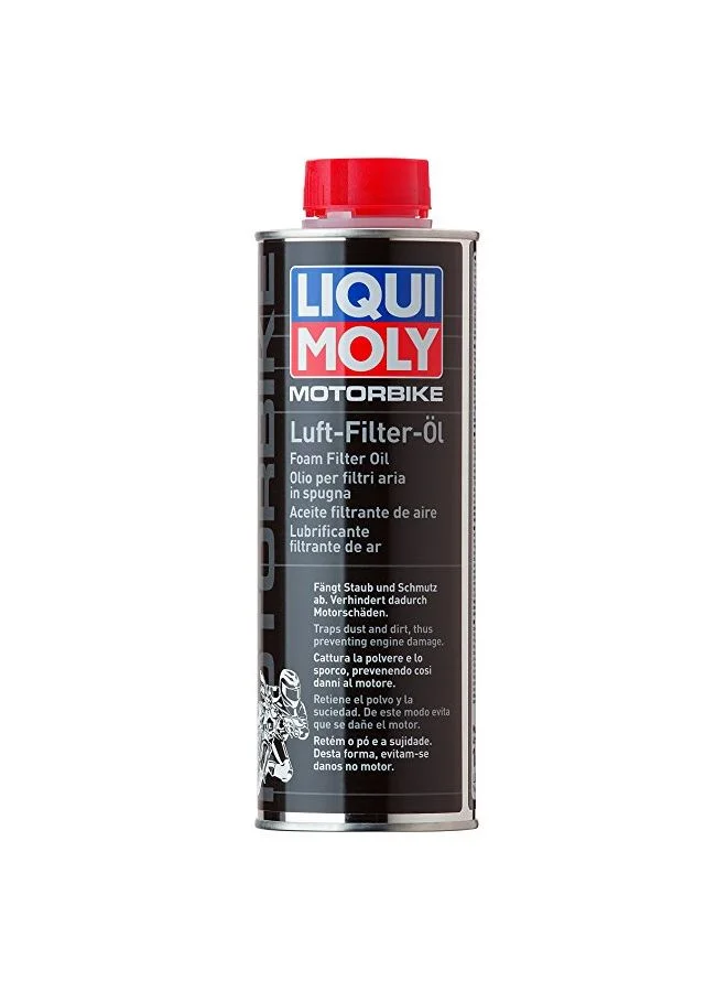 LIQUI MOLY Air Filter Oil Premium Maintenance Lubricant for Off-Road and Street Motorcycles (500 mL) u0uql