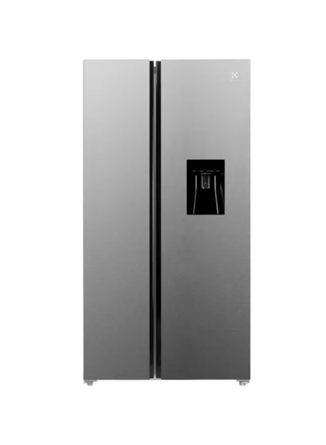 Premium Side by Side Refrigerator with Water Dispenser and Inverter Compressor (Dark Silver, 541L) upkoz