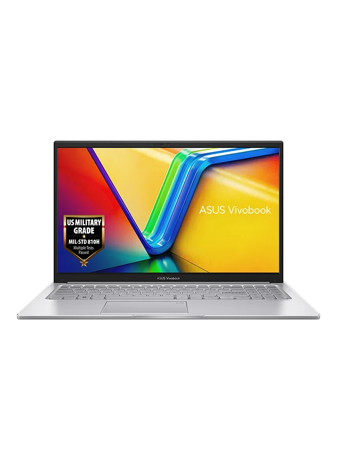 Premium 15.6-Inch Laptop, Intel Core i7 Processor, 16GB RAM, 512GB SSD, Windows 11, English/Arabic Keyboard (Cool Silver) mhuph