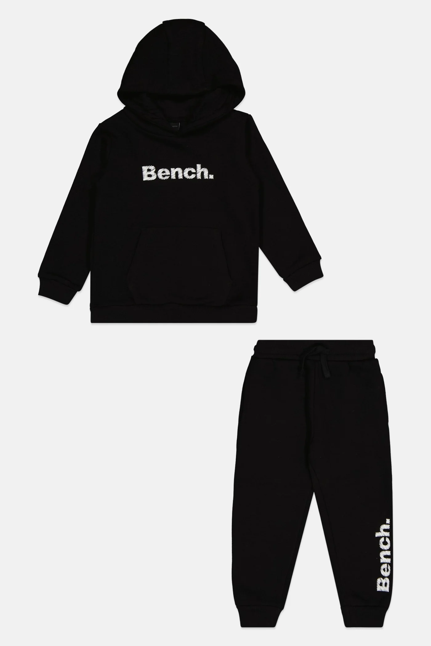 Premium Toddler Boys 2-Piece Hoodie and Jogger Pants Set (Black, 2T) jzp2d