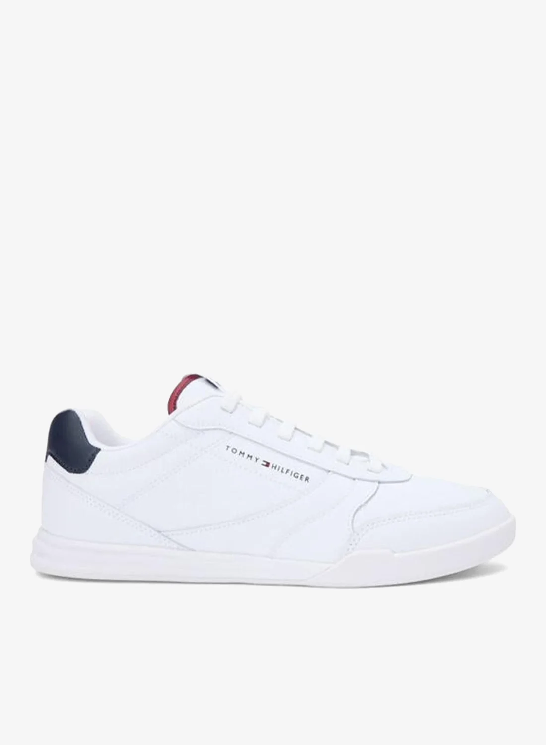 Premium Leather Trainers With Contrast Heel Detail (For Women, White, 38 EU) sksnv