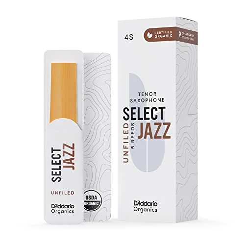 DAddario Select Jazz Unfiled Tenor Saxophone Reeds (Soft, 5 Pack) lyx31