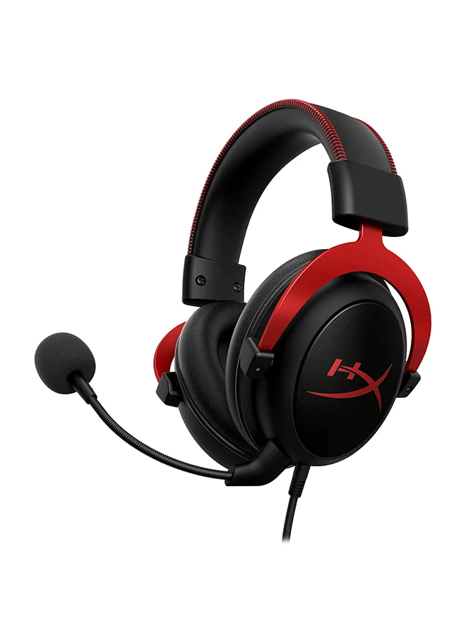 Premium Wired Gaming Headset with 7.1 Surround Sound and Memory Foam Ear Pads (Red, Multi-Platform Compatible) hdadd