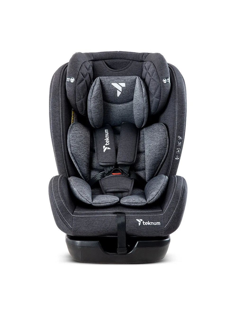 TEKNUM Evolve 2 All-Stage Car Seat Premium Safety System (Dark Grey, 0-36kg) ms9f0