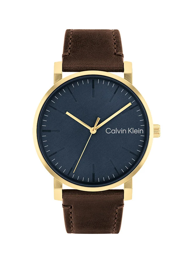 Premium Analog Round Leather Wrist Watch for Men (43 mm) 1esd9