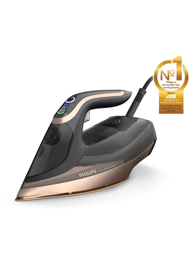 Professional Steam Iron 3000W High-Performance Garment Steamer with 350mL Water Tank (Gold/Black) tothg