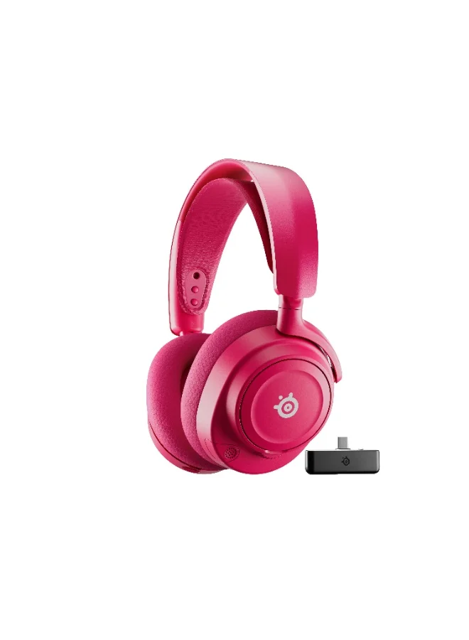 Premium Wireless Gaming Headset Multi-Platform Surround Sound Audio Gear with Bluetooth Connectivity (Magenta, One Size) o03i4