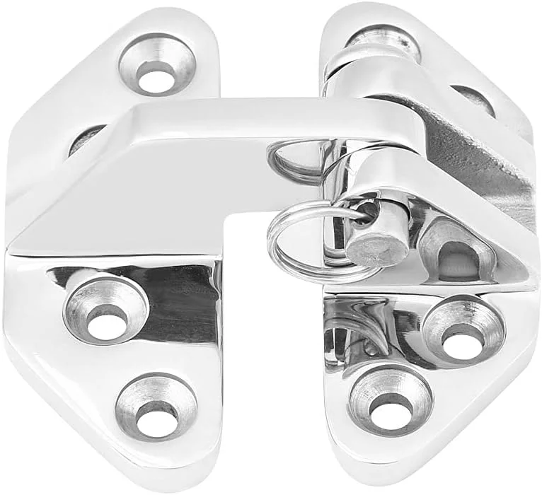 Premium Marine Hatch Hinge Stainless Steel Boat Hardware with Removable Pin (10 cm) 4h8eh