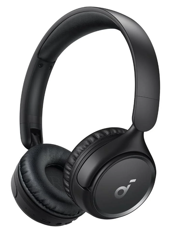 Soundcore H30i Wireless On-Ear Headphones, Foldable Design, Bluetooth 5.3, Multipoint Connection, Lightweight (Black) r0e8t