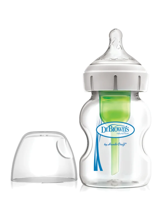 Premium Glass Anti-Colic Feeding System for Infants (150 mL, 1-Pack) jx74c