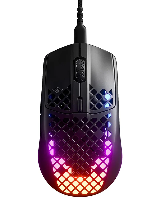 Premium Lightweight Wired Gaming Mouse High-Precision Optical Sensor with 6 Programmable Buttons (Black) 547x5