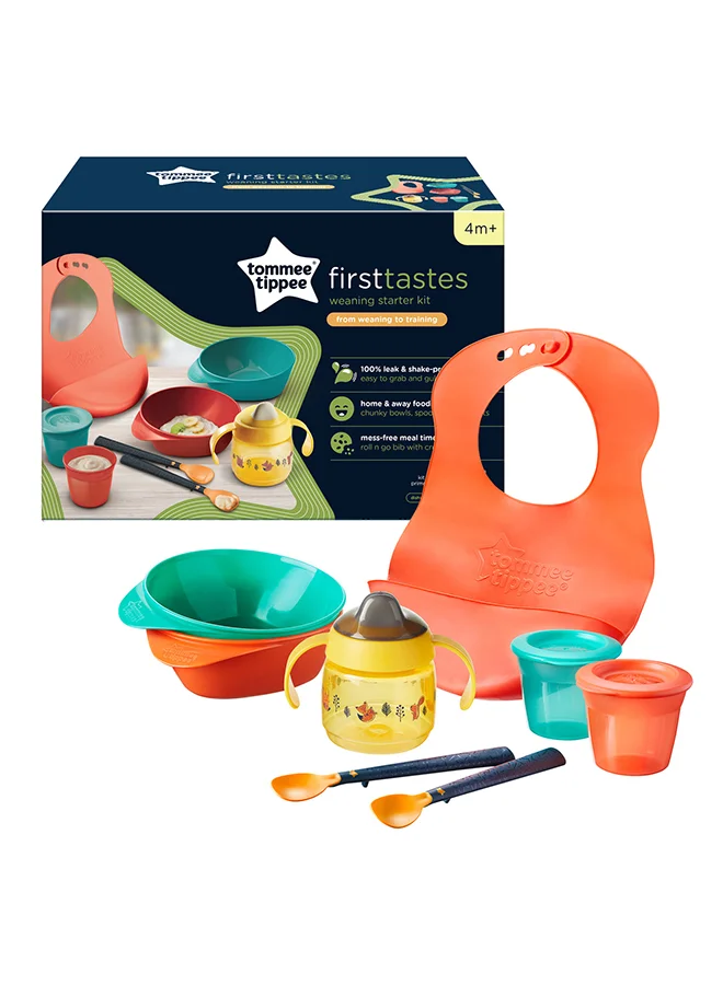 Premium Baby Weaning Starter Set - Bowls, Spoons, Sippee Cup and Bib - Durable BPA-Free Mealtime Essentials (For Infants, 6-Piece Set) se3ij