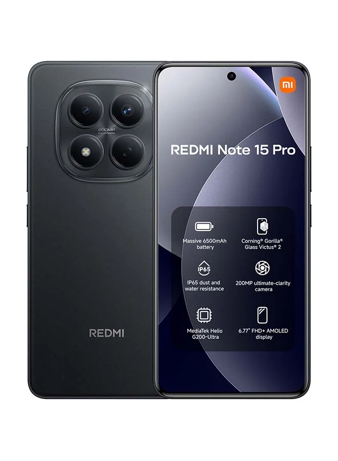 Smart Premium Smartphone 4G Dual SIM 8GB RAM 256GB Storage (Black, 6.77-inch Display) 4ialy
