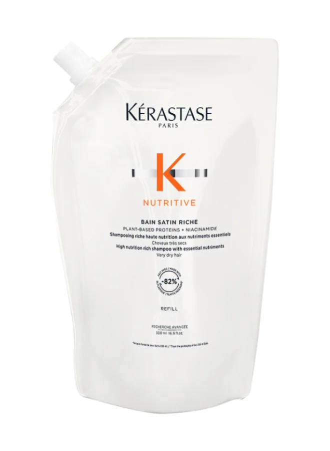 KERASTASE Nutritive Bain Satin Hydrating Shampoo for Dry Hair (500 mL) ue7eg