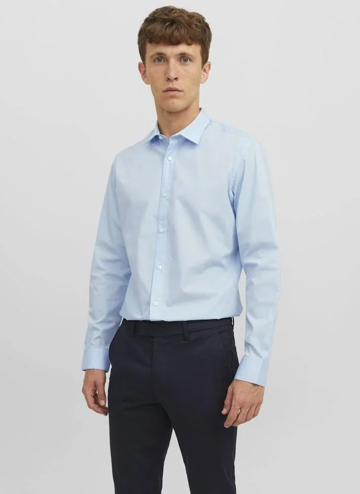 JACK & JONES Essential Regular Fit Shirt Premium Cotton Casual Button-Down For Men (Size L) r5twi