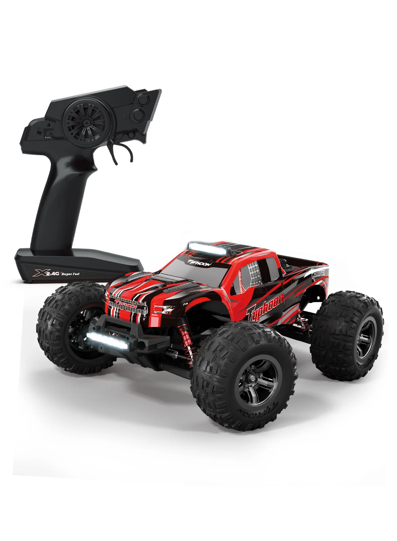 MYTOYS Typhoon 1:10 RC Truck 4WD Off-Road Electric Buggy High-Speed Hobby Grade Remote Control Vehicle (2500 mAh Battery) yfpud