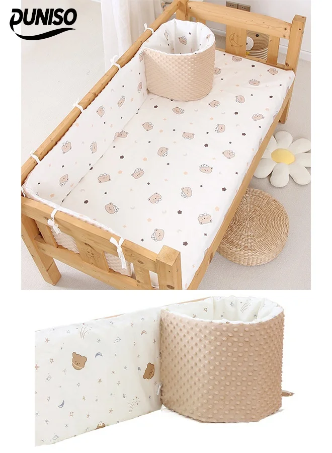 DUNISO Baby Crib Bumper Breathable Bed Liner Anti-Collision Cushion (180x28cm) q09qk