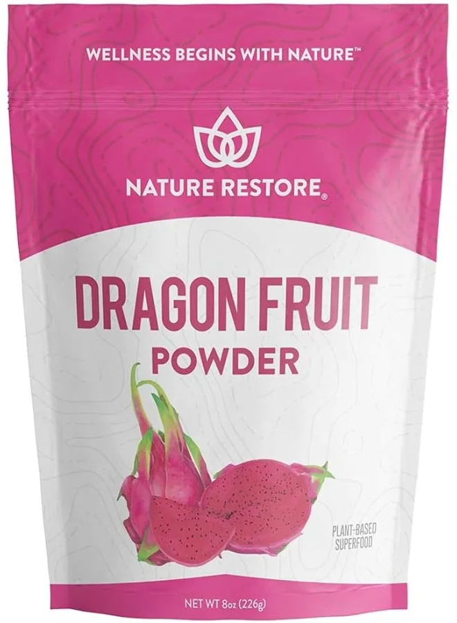 Nature Restore Pink Pitaya Powder (Dragonfruit) Premium Superfood Supplement (100 g) eqrpm
