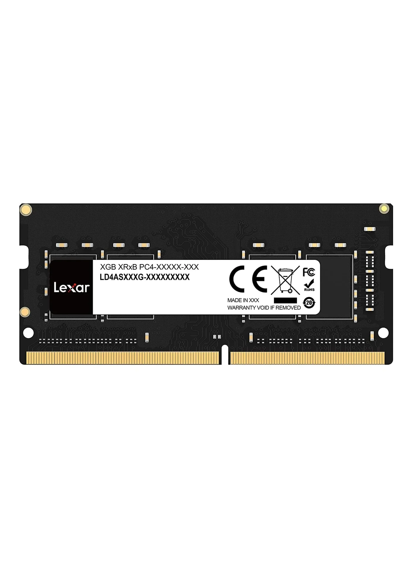 Lexar 16GB DDR4 3200 MHz SODIMM Laptop Memory RAM Performance Upgrade (Black, 16GB) o9ii1