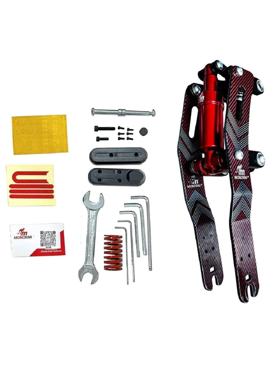 Monorim Front Suspension V5 Shock Absorber Upgrade Kit for Electric Scooters (8.5 to 10 Inch Wheels) zg1zf