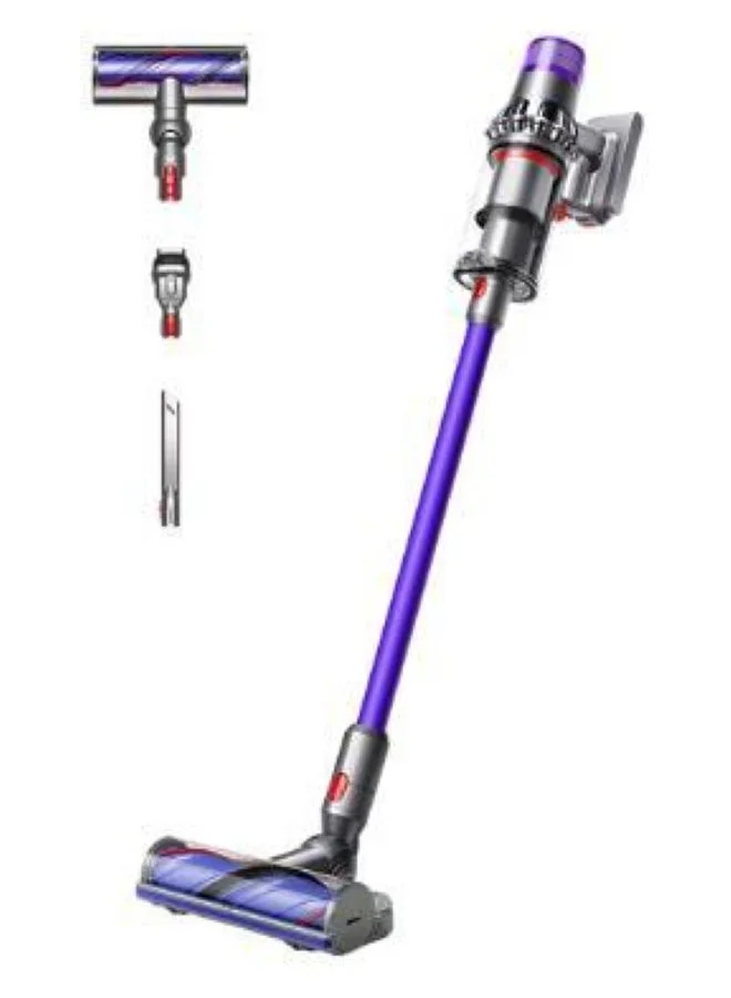 Premium High-Speed Cordless Stick Vacuum Cleaner with De-tangling Technology and Powerful Suction (Nickel/Purple, 0.76 L) 5qguh