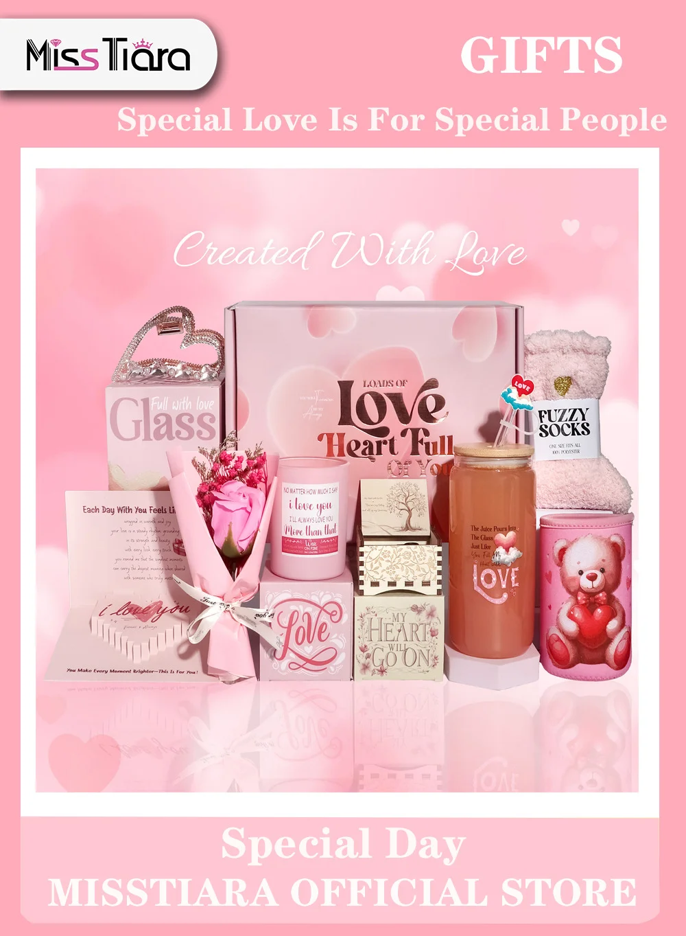 MissTiara Premium Spa Gift Set for Women - 11-Piece Relaxation Care Package for Birthday and Get Well Soon (11 Items) gnu7z