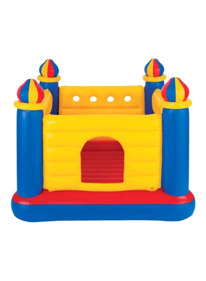 Premium Inflatable Bouncer Castle for Kids Indoor and Outdoor Play (173x173x112 cm) a9vm9