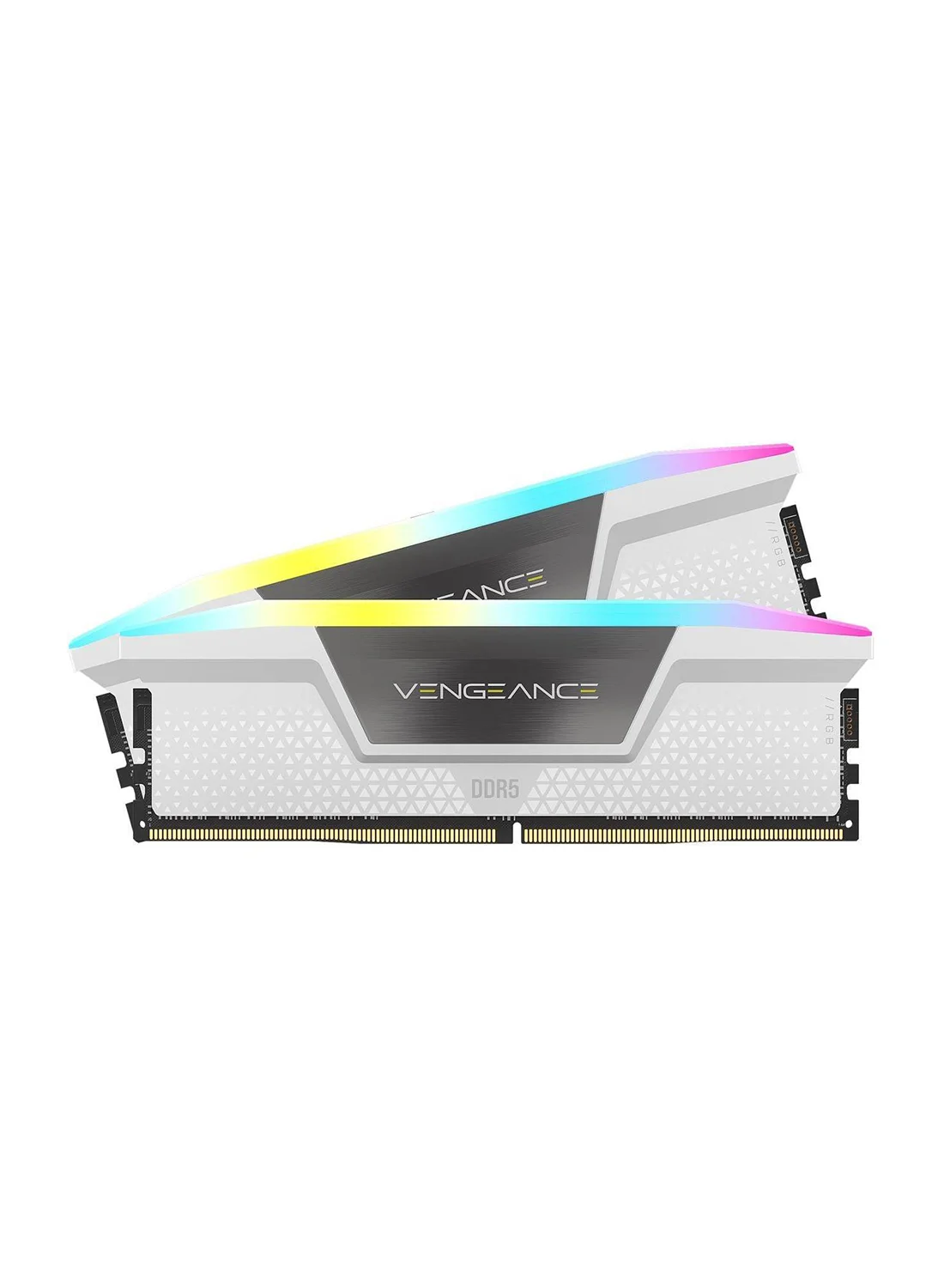 CORSAIR VENGEANCE RGB DDR5 Desktop Memory Kit (32GB, 2x16GB, 6400MHz, White) High-Performance Gaming RAM z49ry
