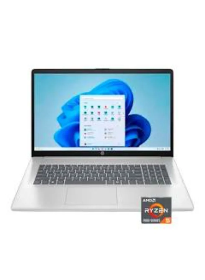 Premium 17.3-Inch FHD Laptop, Ryzen 5 Processor, 8GB RAM, 512GB SSD, Windows 11 Home (Natural Silver) 3vm4q