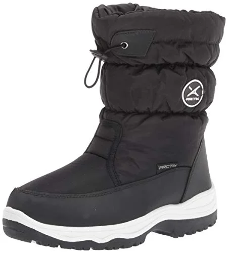 Premium Winter Snow Boots for Women Waterproof Insulated Outdoor Footwear (Black, 7) jhhuh