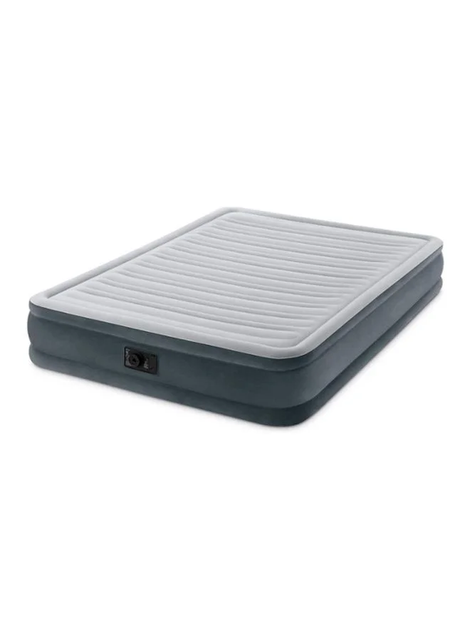 Premium Comfort-Plush Mid Rise Air Bed Durable Inflatable Mattress for Home and Guest Use (Grey, 203 x 152 x 33 cm) xb7li