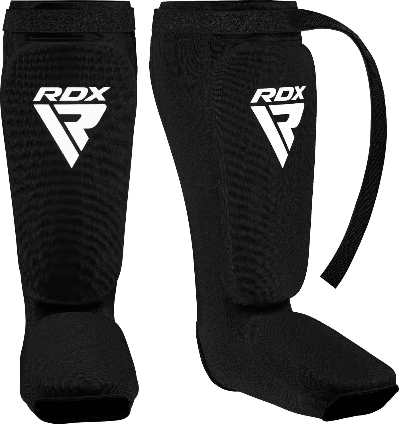 Premium Shin Guards for Kickboxing Muay Thai and MMA Leg Instep Protection (Black, Large) 0oygi