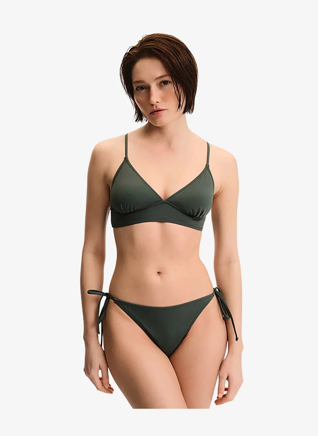 Penti Women Bralette Bikini Top Premium Polyamide Swimwear (Green) l15o9