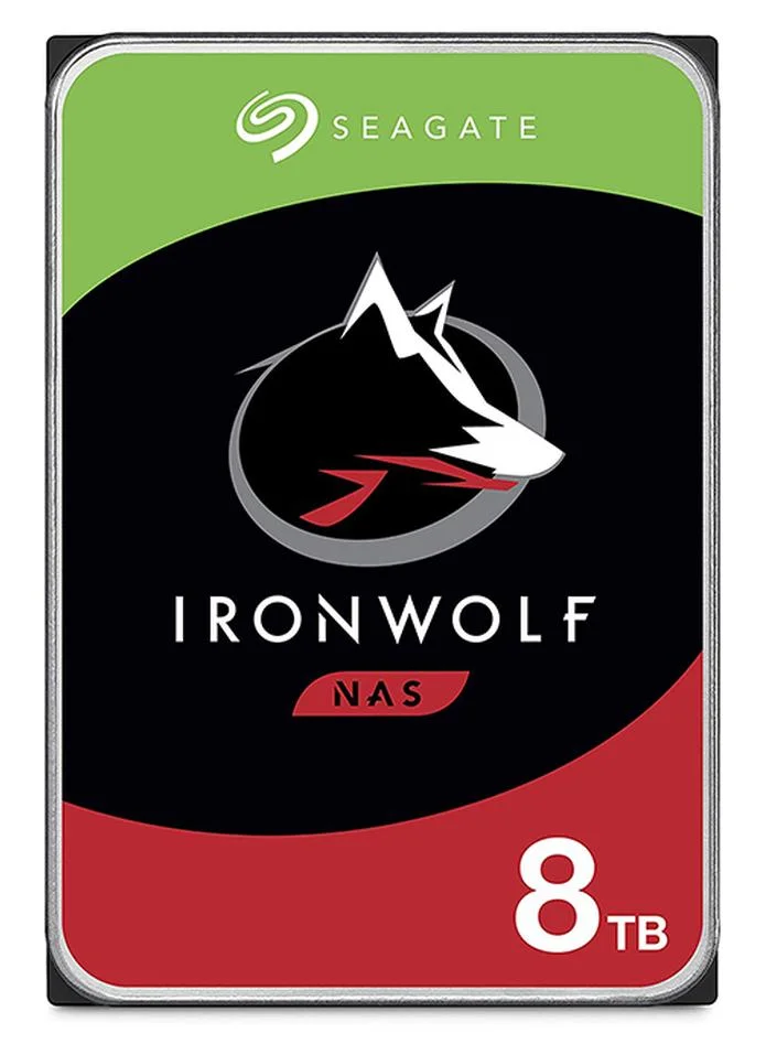 IronWolf NAS Internal Hard Drive 8TB 7200 RPM 256MB Cache SATA 6Gb/s CMR 3.5-inch for RAID Network Attached Storage rlqgg
