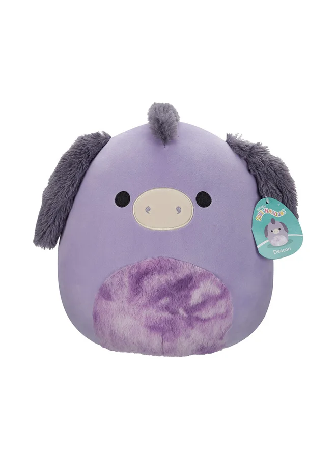 Squishmallows Deacon Purple Donkey Plush Toy with Tie-Dye Belly Soft Stuffed Animal (Multicolor, 30 cm) ot3mp
