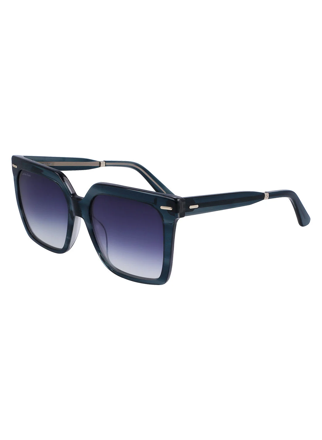 Premium Acetate Square Sunglasses Full Rim Eyewear for Men and Women (Petrol, 55mm) bdqet