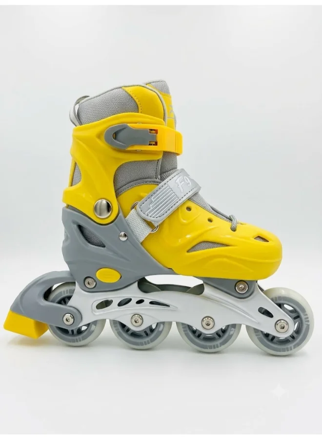 DEXO Adjustable Inline Skates Set for Beginners with Helmet and Protective Gear (Small) h95jy