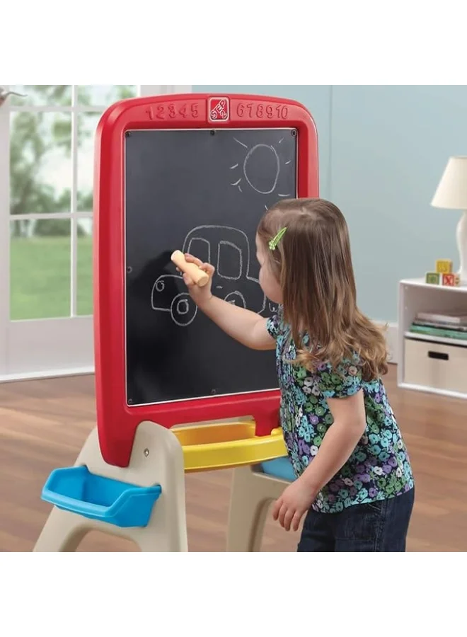 Premium Toddler Learning Activity Stand for Two Kids (Plastic, 105x56x51cm) 50iyf