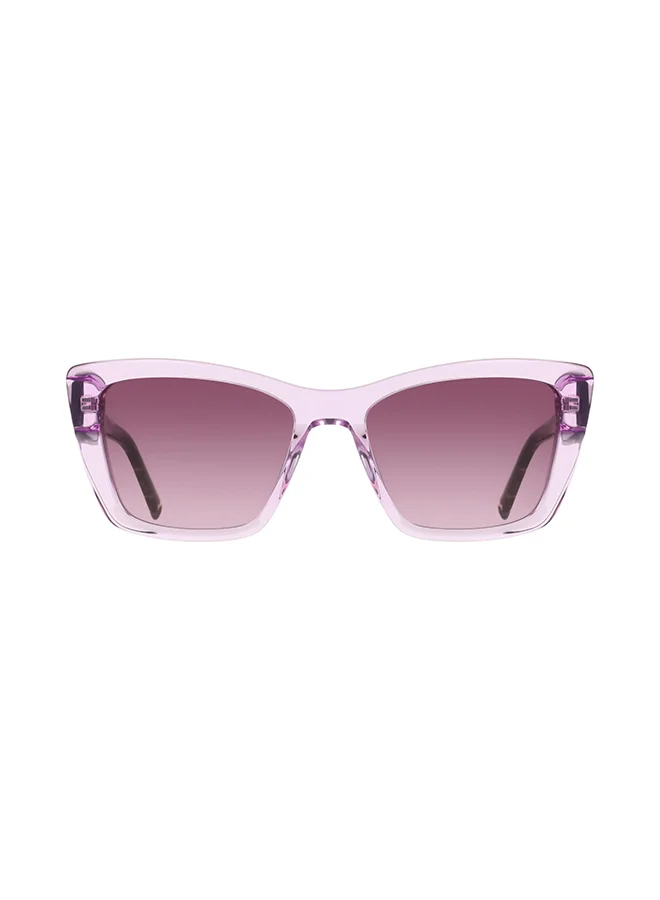 Premium Full Rim Acetate Sunglasses for Women Crystal Lilac (54-17-140 mm) kxnbp