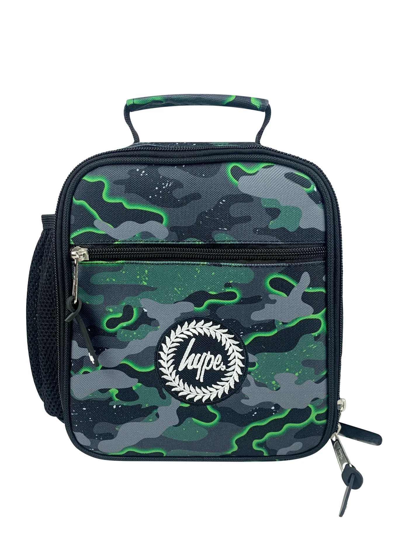 Premium Insulated Lunch Bag for Kids Durable Thermal School Picnic Food Container (Green Camo, 4L) uz9up